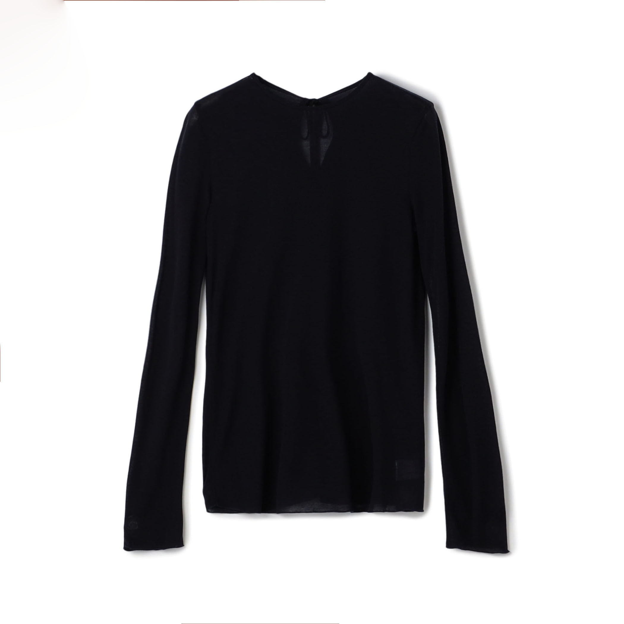 BACCA バッカ　テンセルシルク ベーシックカットソー　白　S BACCA tシャツ テンセルシルク ベーシックカットソー レディース