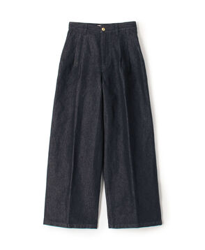 デニム2タックパンツ