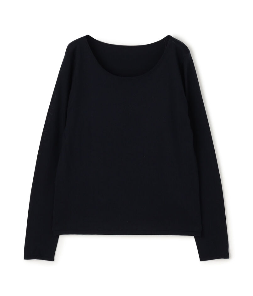 シルク ラウンドネックプルオーバー