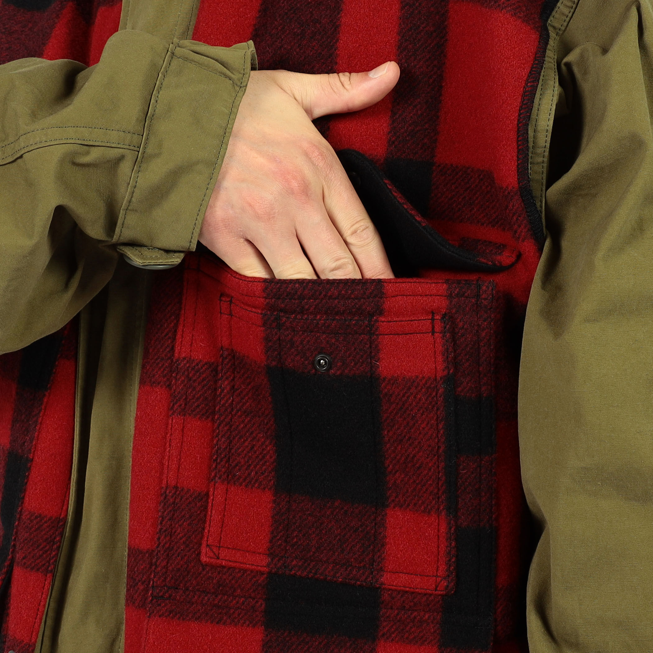 JUNYA WATANABE MAN × FILSON パッチワークコート