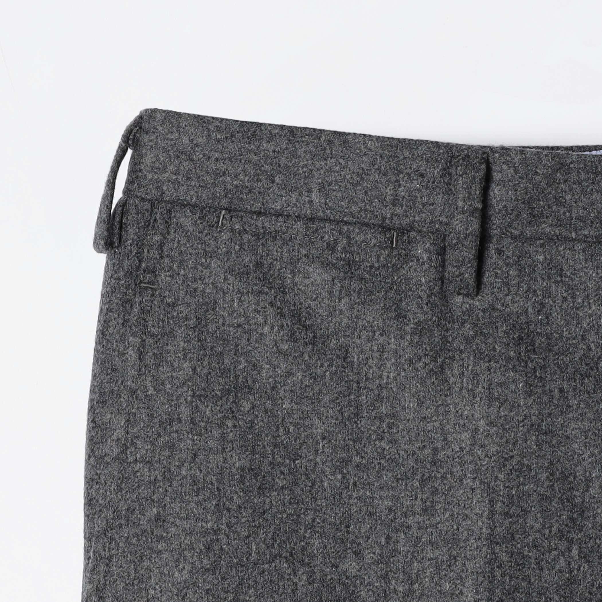 カノニコ　 L 新品　ウール　パンツ　スーツカンパニー　ユニバーサルランゲージ WEB限定／テーパードパンツ／CANONICO／ウールフランネル／無地／IN05