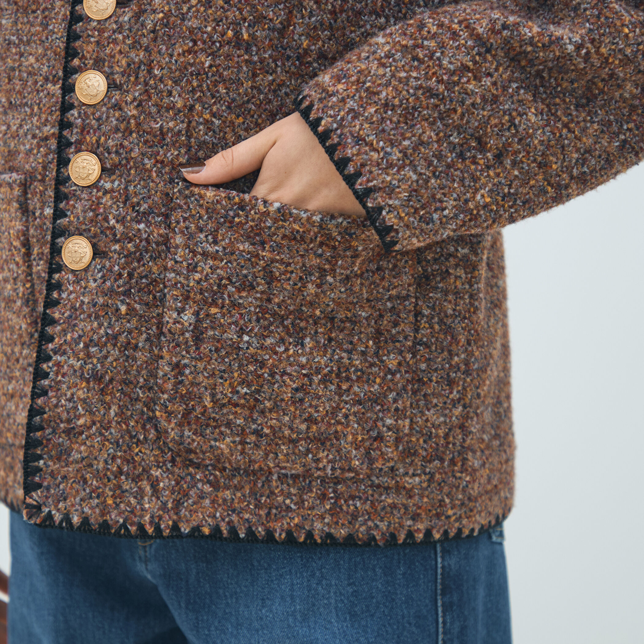 スライバージャージー Vカラージャケット｜トゥモローランド 公式通販