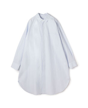 クリスプライトコットン レイヤードロングシャツ