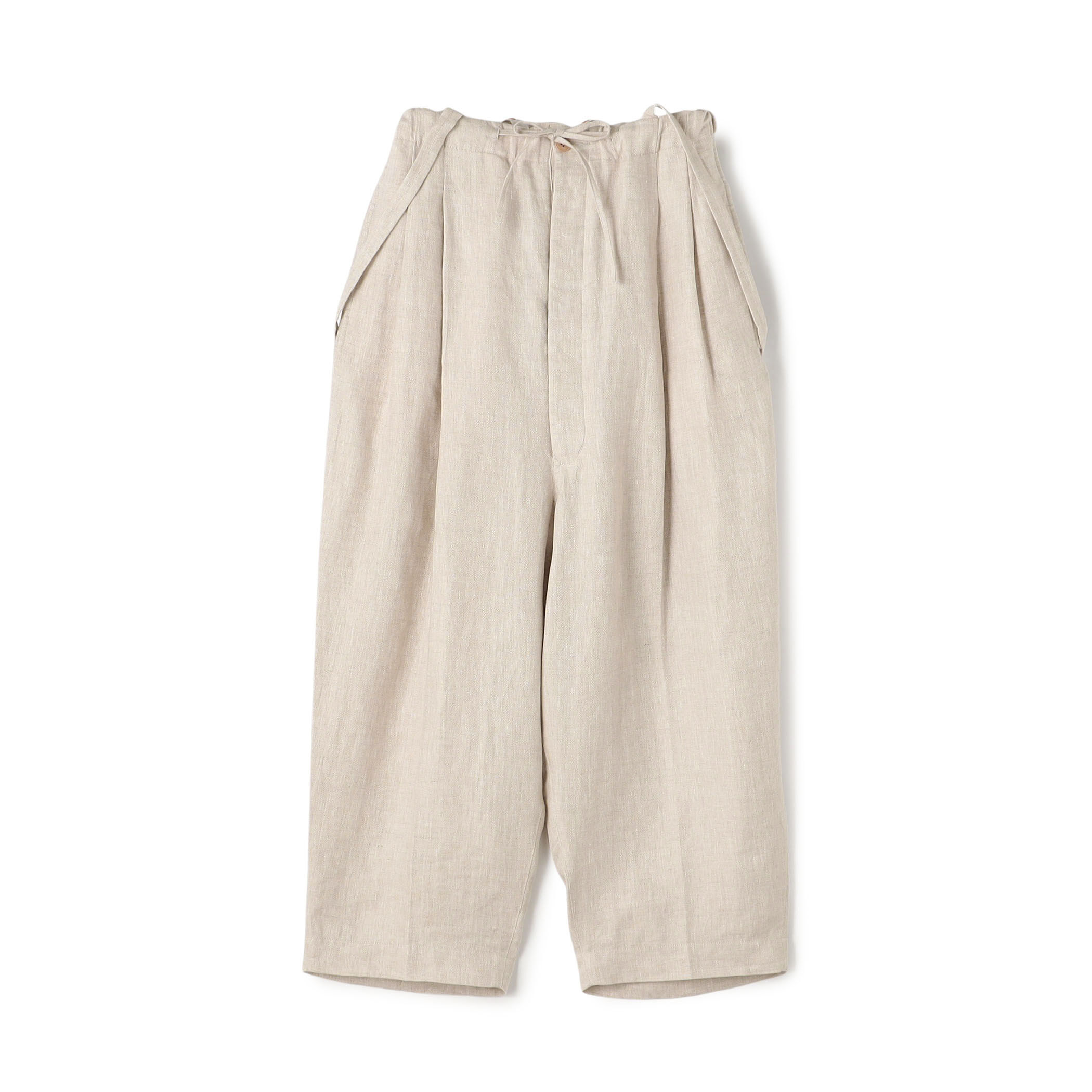 HAVERSACK ATTIRE リネン ワイドテーパード サロペットパンツ