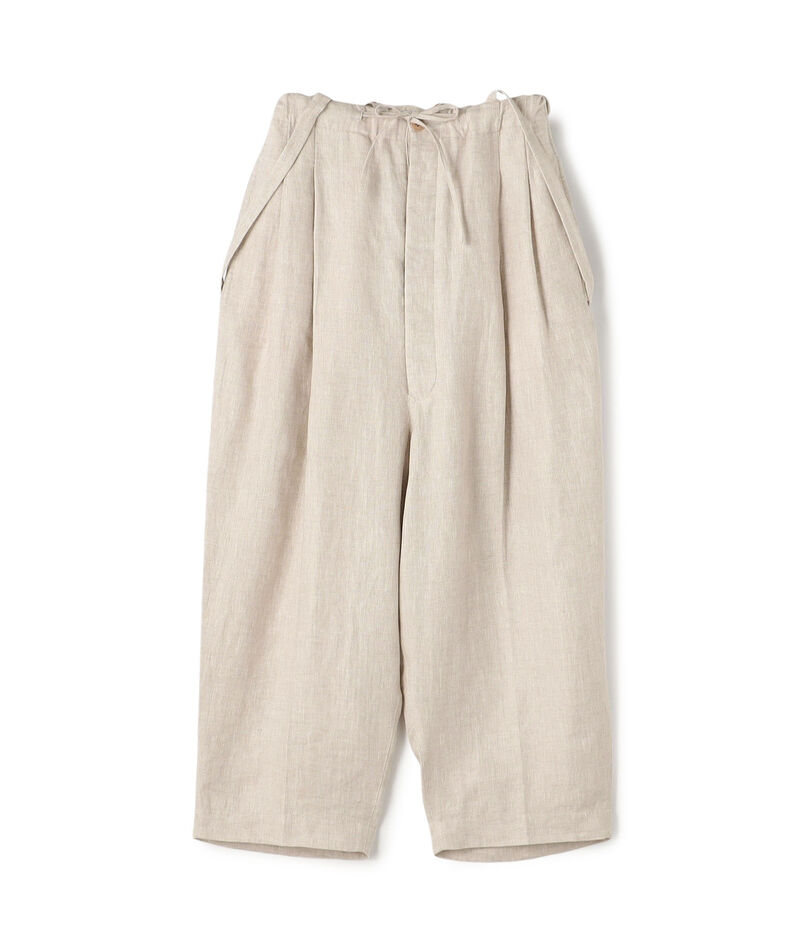 HAVERSACK ATTIRE リネン ワイドテーパード サロペットパンツ HAVERSACK ATTIRE リネン ワイドテーパード サロペットパンツ