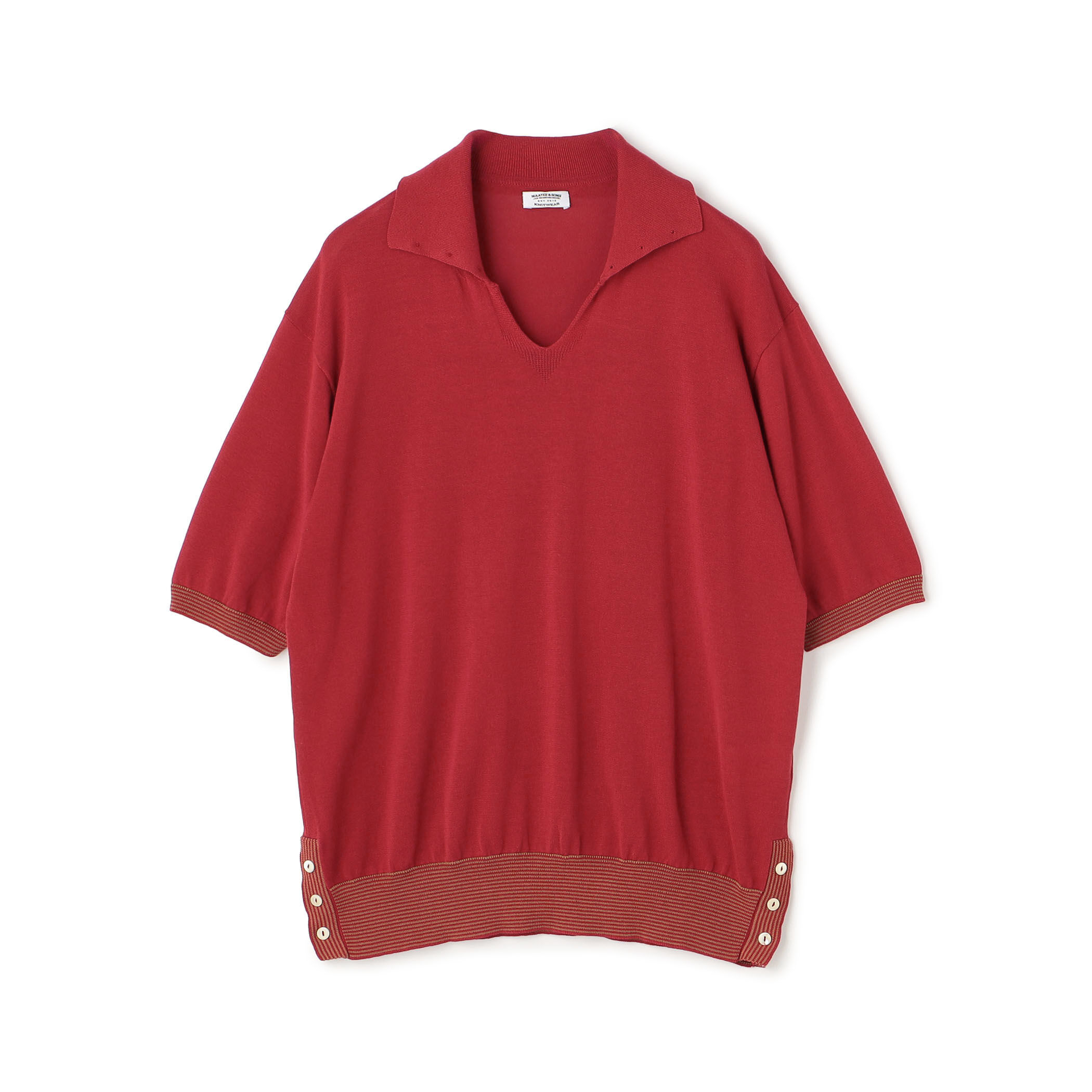 MAATEE&SONS Knit Skipper スキッパー ニットポロシャツ