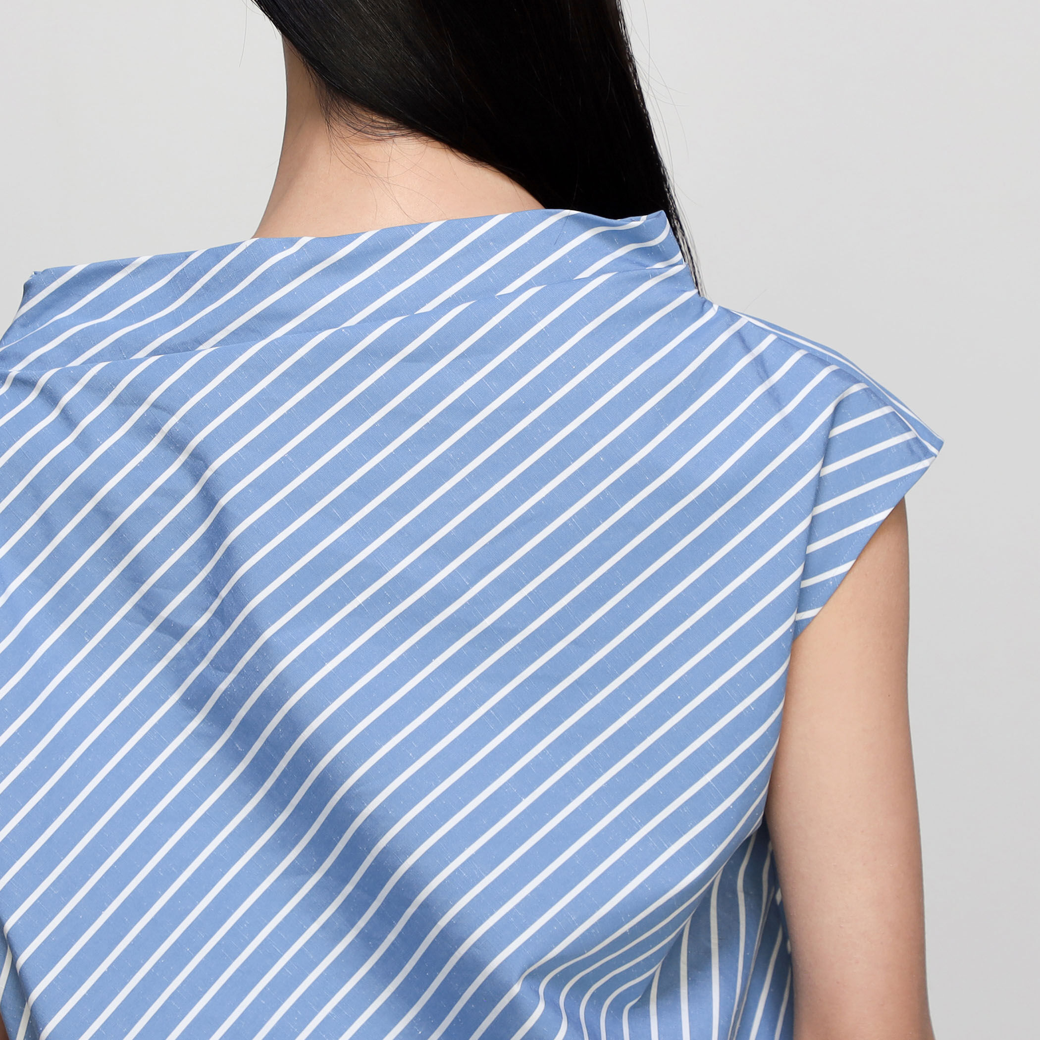 美品＊トゥモローランド系列マカフィー コットンストライプチュニックブラウス 36 美品＊トゥモローランド系列マカフィー コットンストライプ