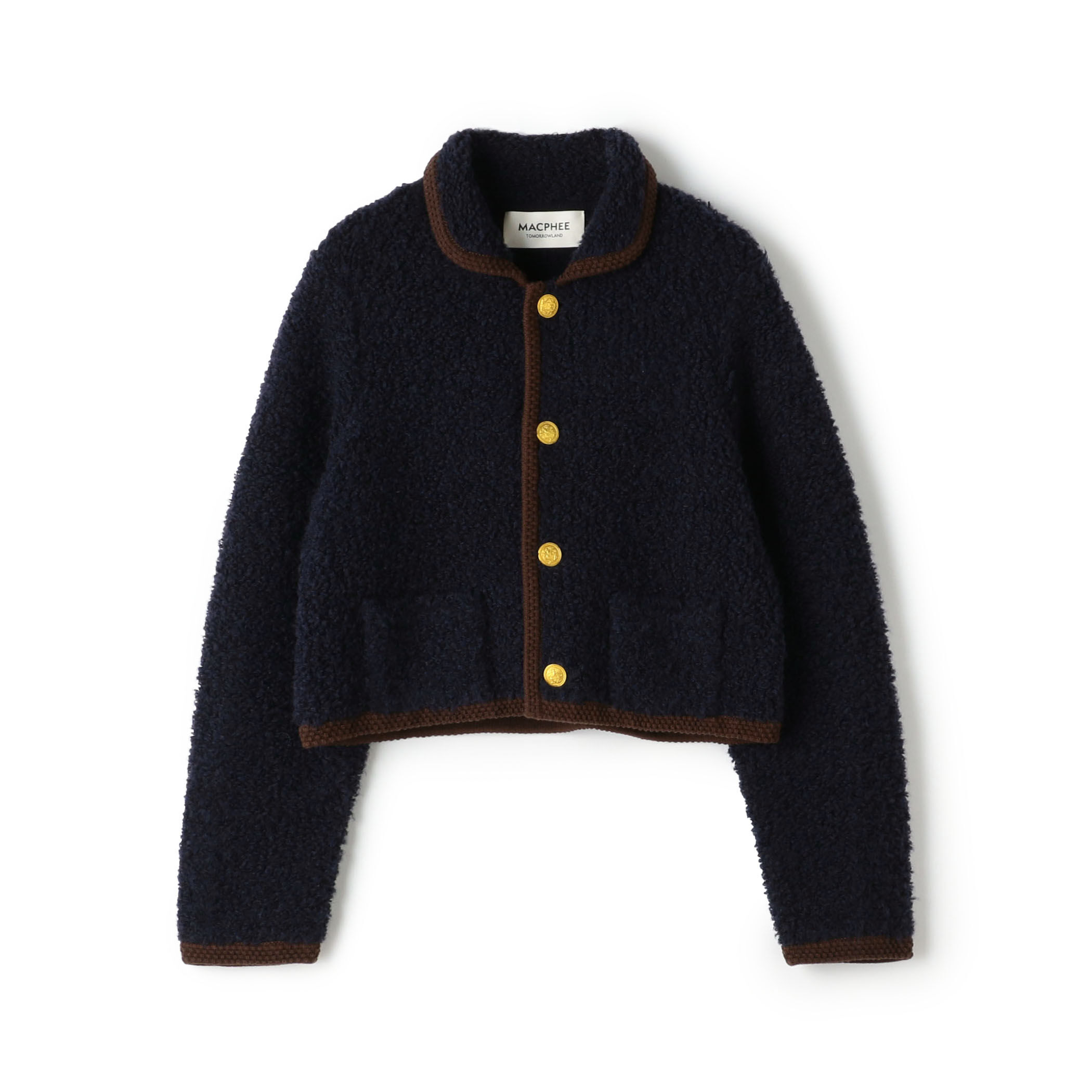 macphee tomorrowland ジャケット　ムートン　ブラック ムートン ショートジャケット｜トゥモローランド 公式通販