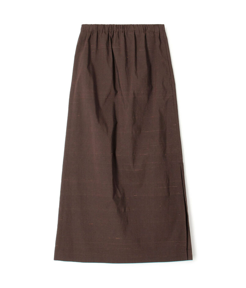 CABaN シルクネップストレッチ ロングスカート