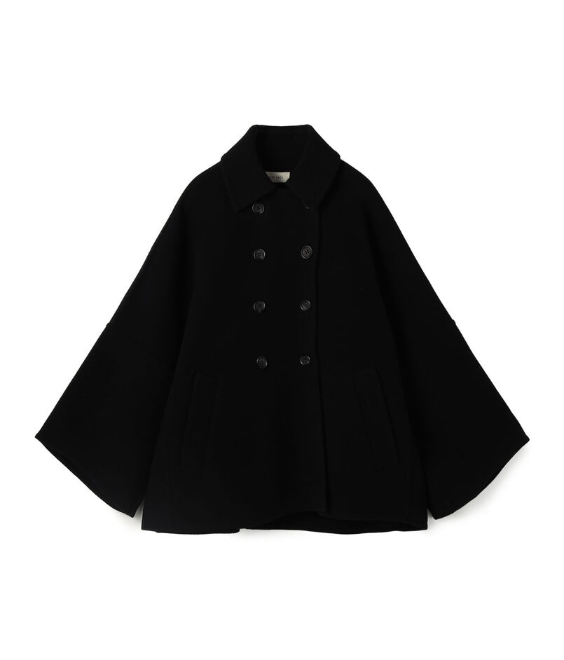 ウールモッサ ステンカラーミディコート