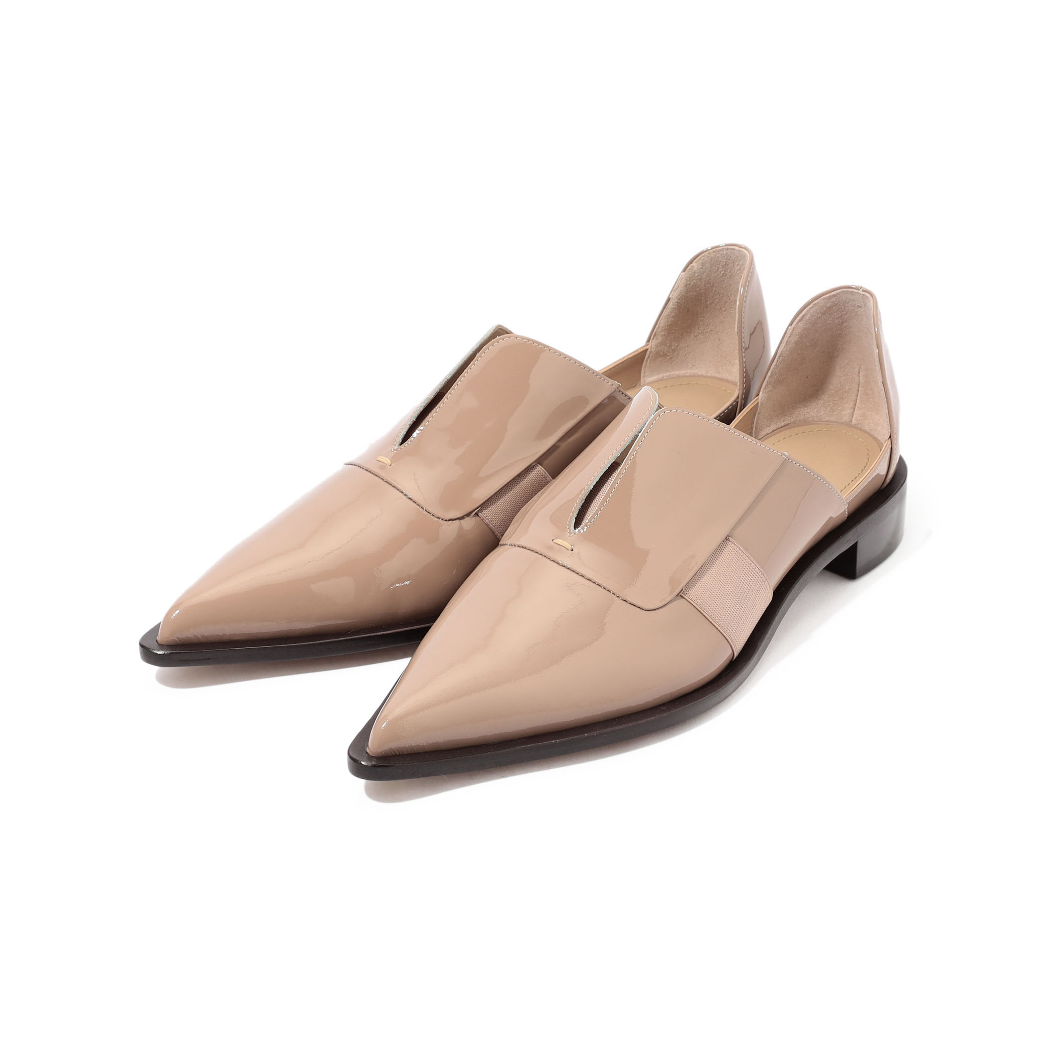 ３color 】ポインテッドトゥレースアップスニーカーミュール ／ pointed toe lace up sneaker mules