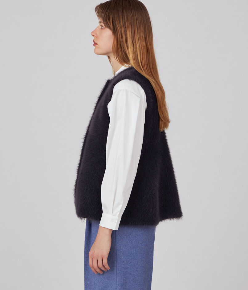 追加予約】フェザーヤーン ペプラムベスト｜トゥモローランド 公式通販