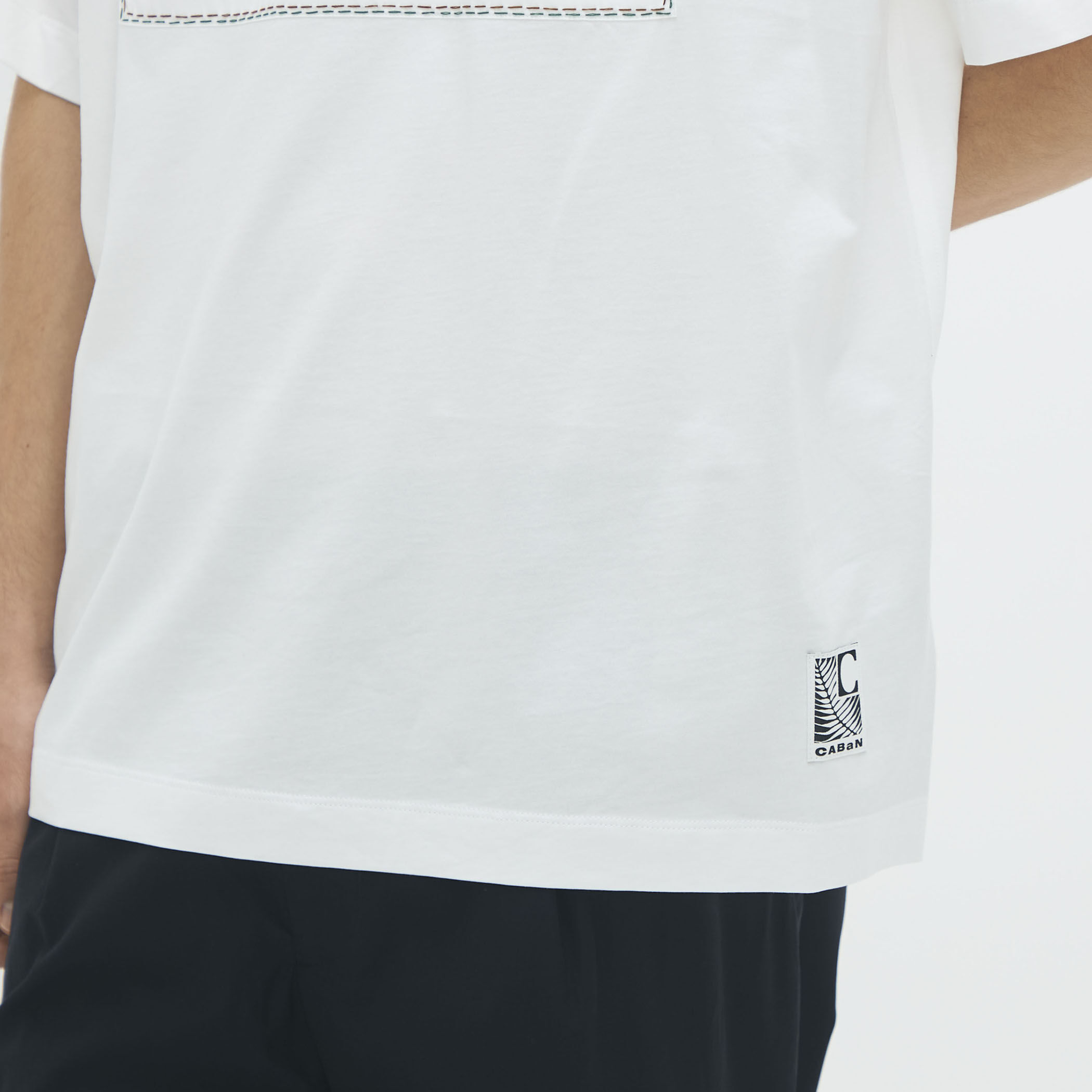 CABaN スビンコットン MIX PATTERNED ELEPHANT Tシャツ