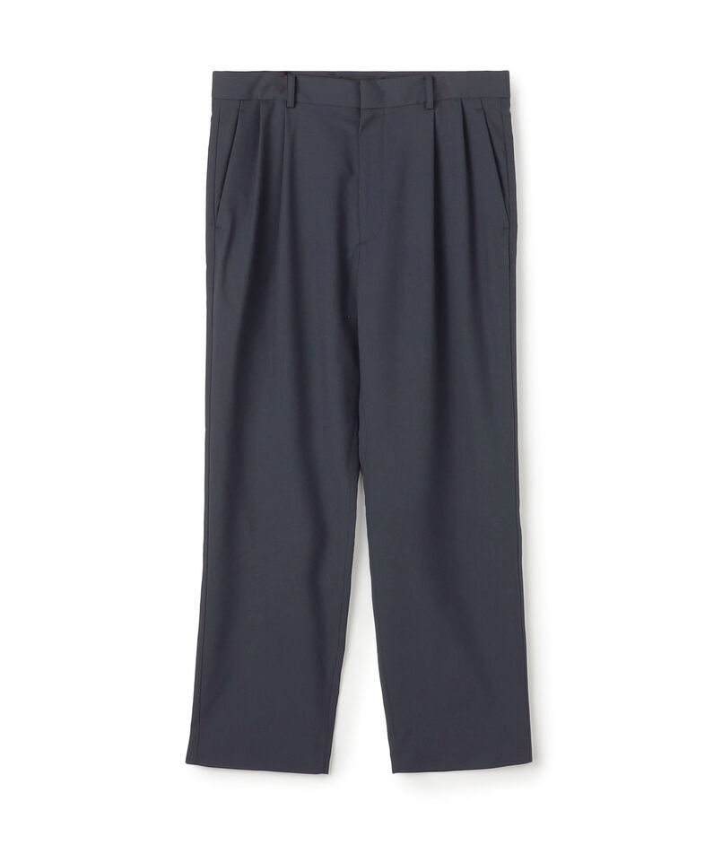 ウールタイプライター サイドライン2タックパンツ