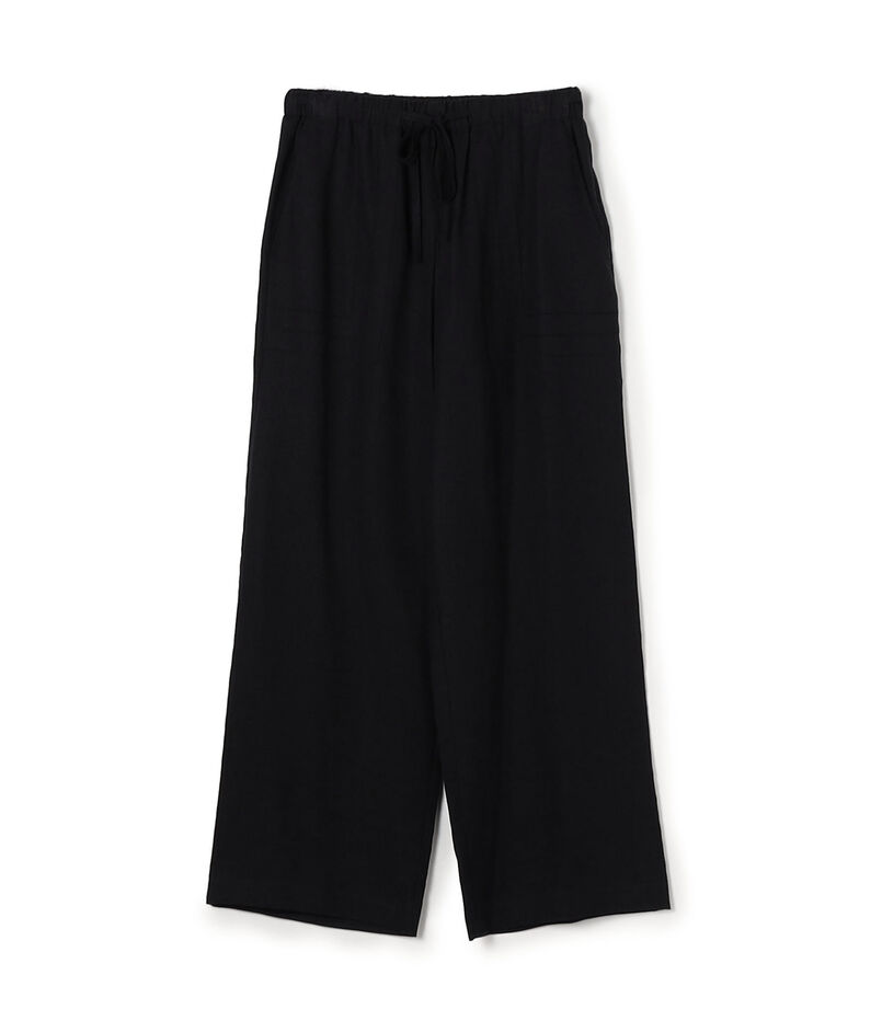 リブコンビフレンチリネン ワイドイージーパンツ