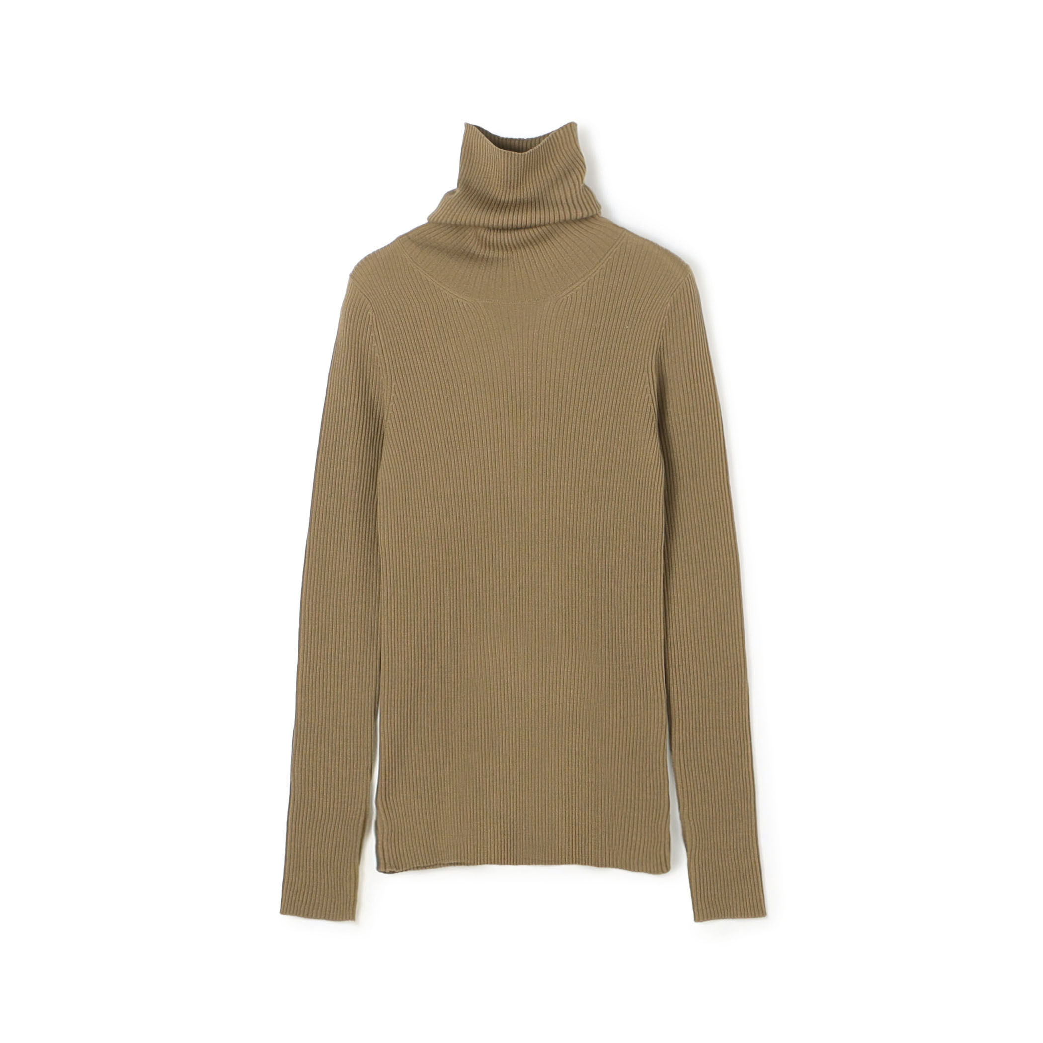 プルミエールウールリブ タートルネックプルオーバー