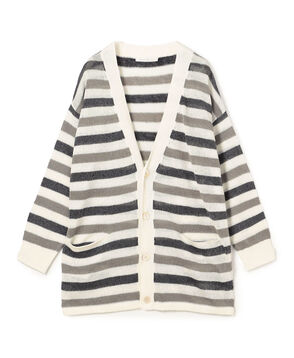 リネンコード Vネックカーディガン