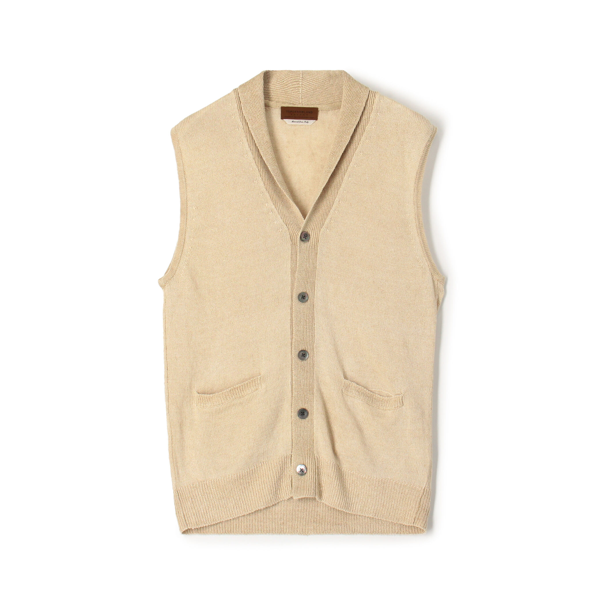 ティントリネン Vネックニットベスト｜トゥモローランド 公式通販