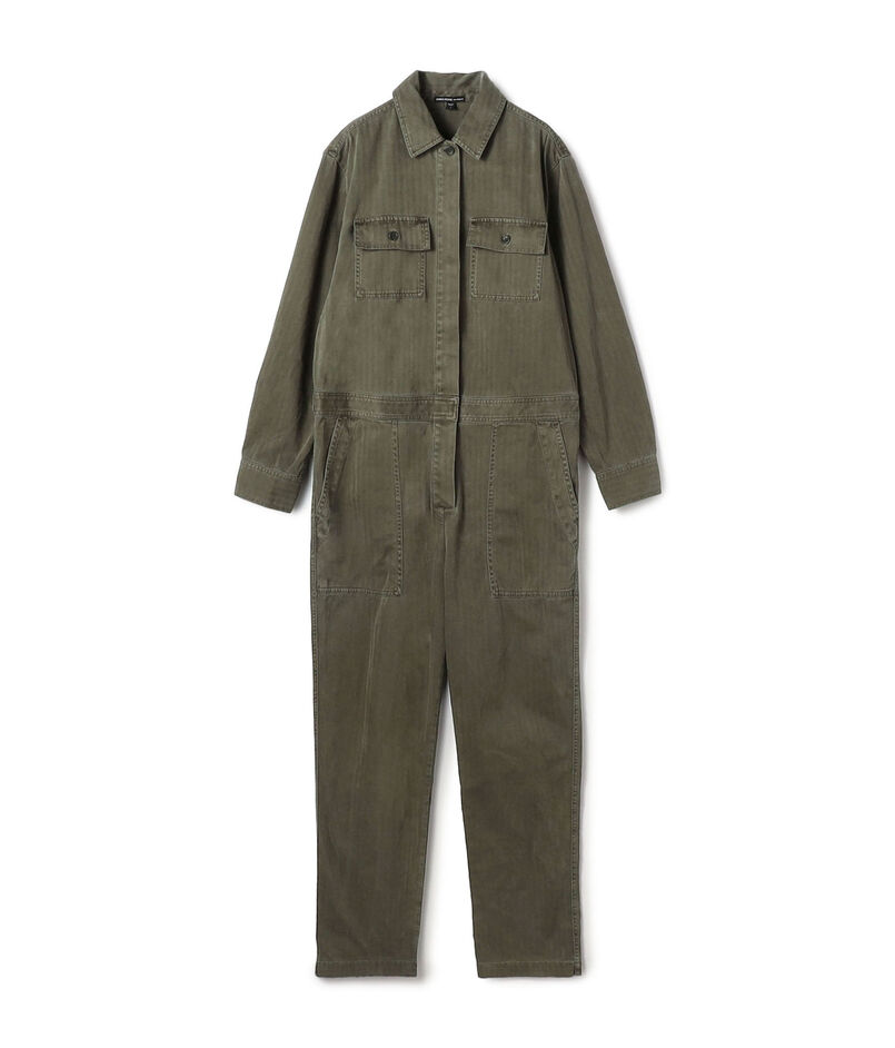 ストレッチヘリンボーン ジャンプスーツ WHBS6963