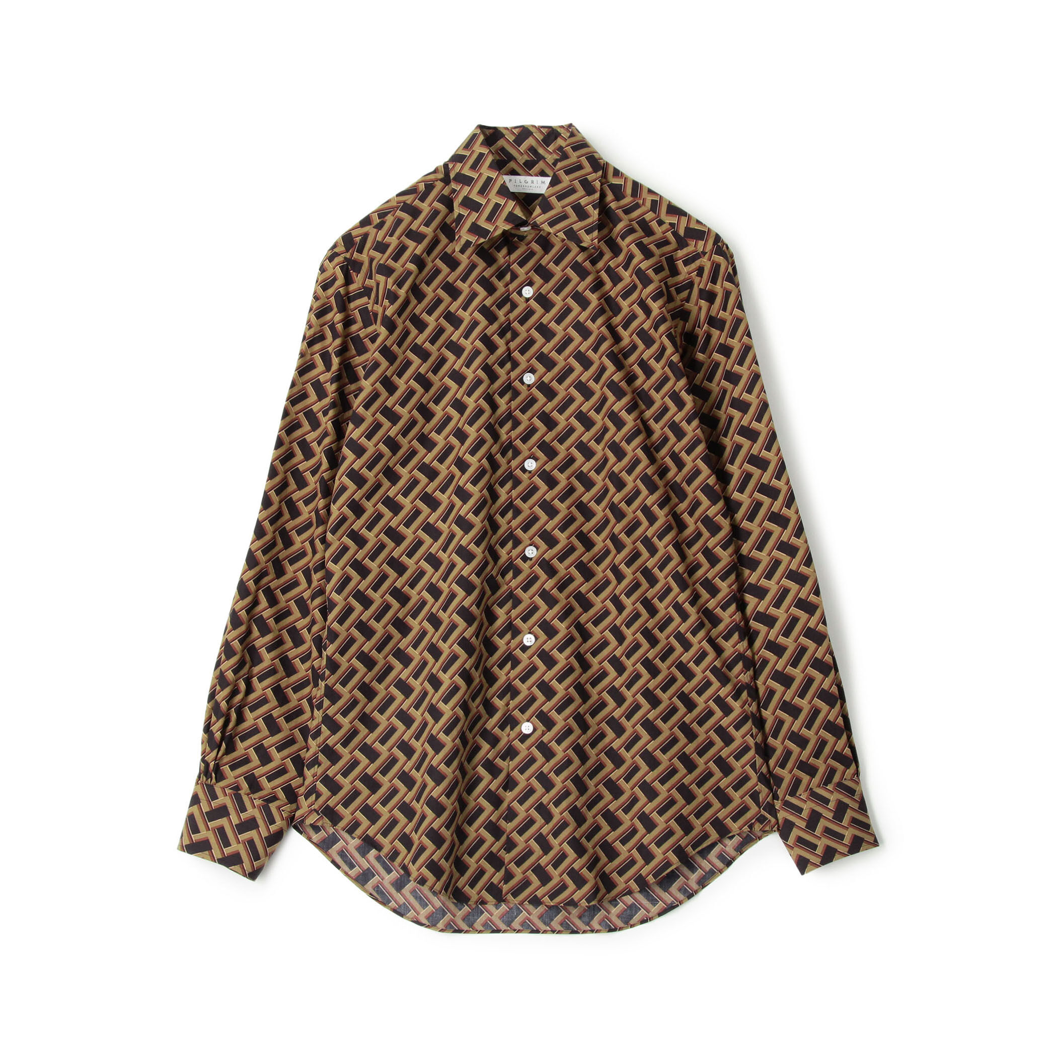 スビンコットンプリント レギュラーカラーシャツ｜トゥモローランド