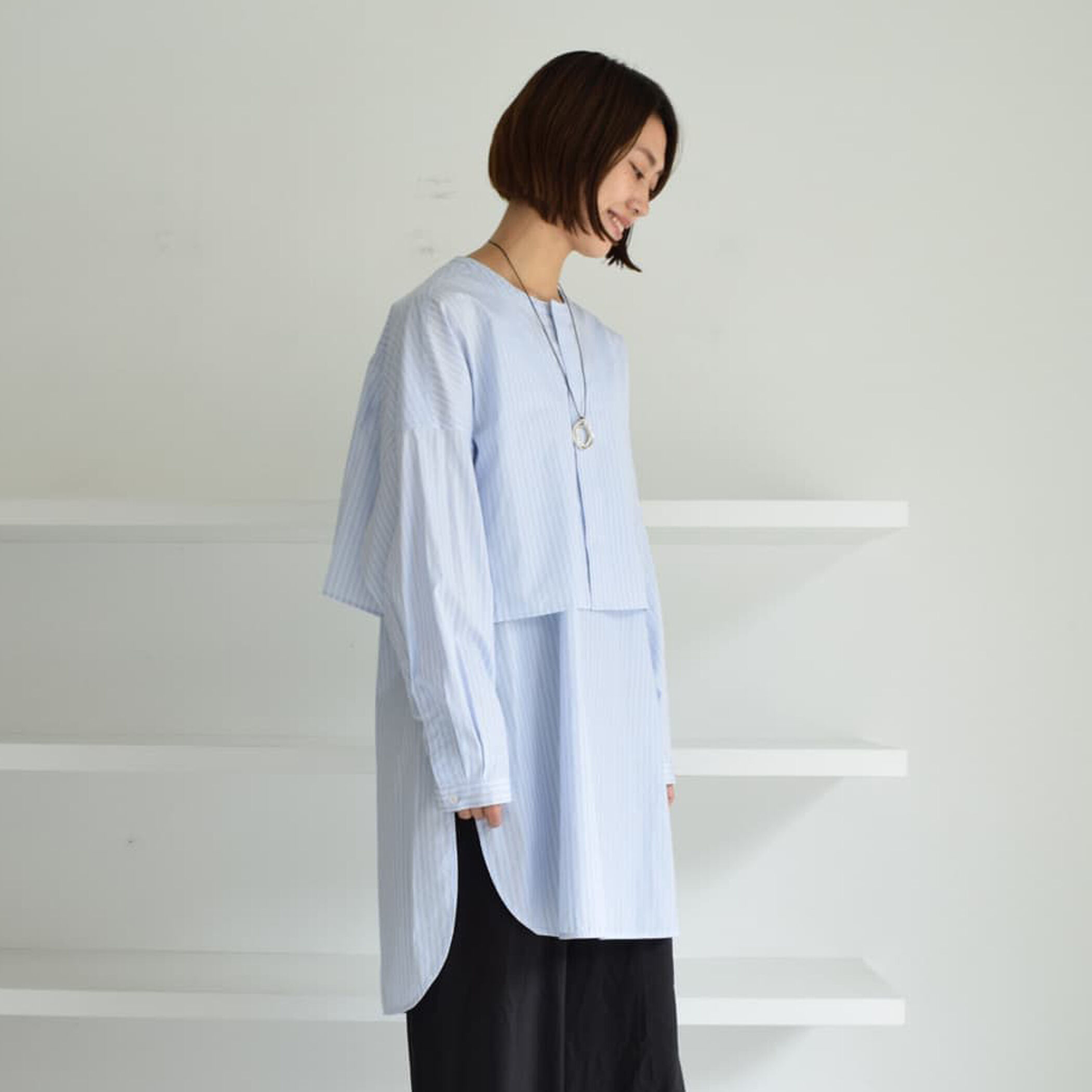 お気にいる コットンブロード セパレートチュニックシャツ トップス