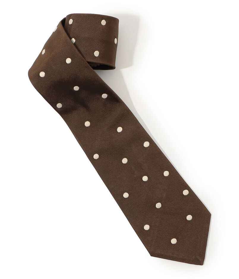 Jupe by Jackie シルク エンブロイダリー ドットタイ