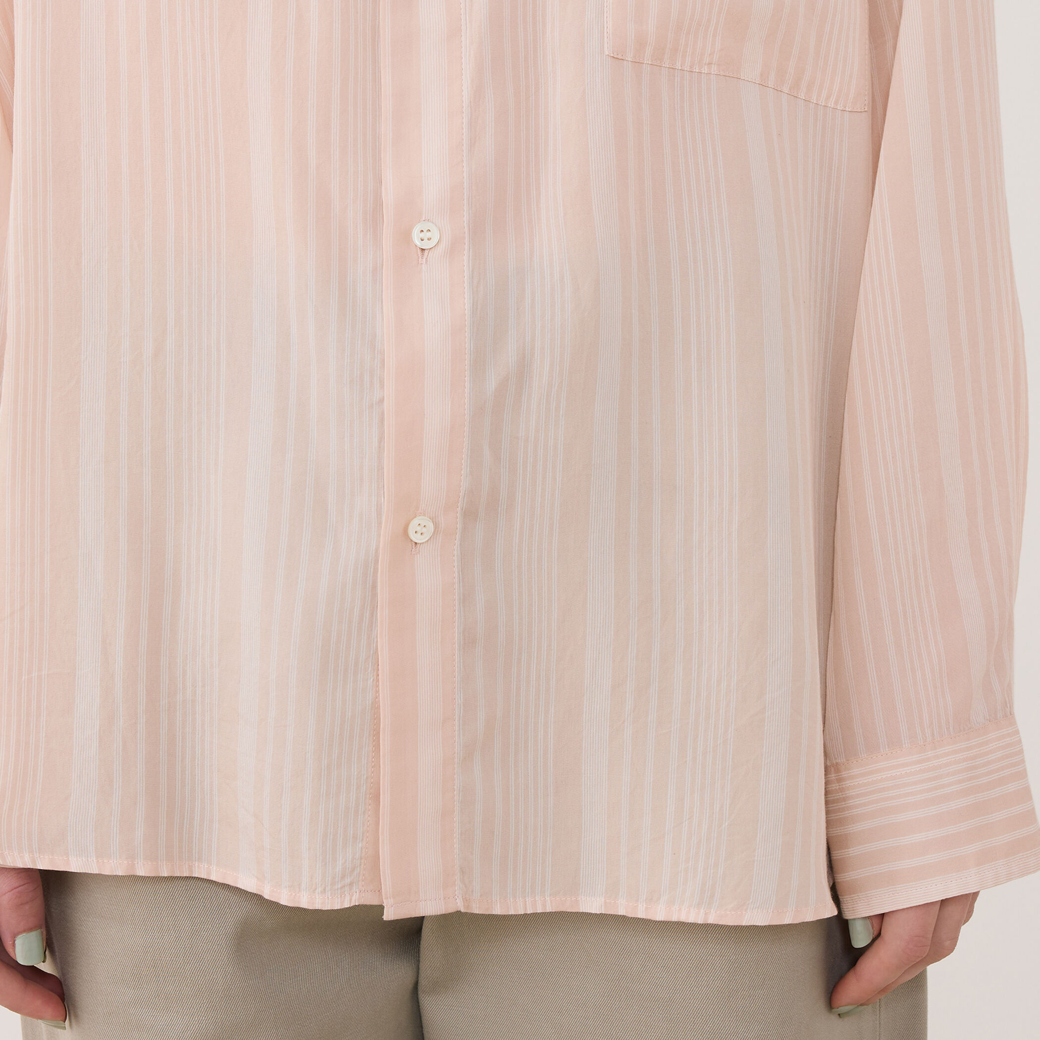 セルロースシルクブロード メンズライクシャツ｜トゥモローランド 公式通販