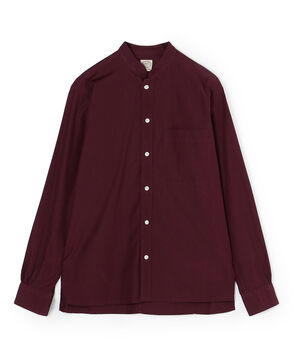 120/2コットンポプリン バンドカラーシャツ ALUMO