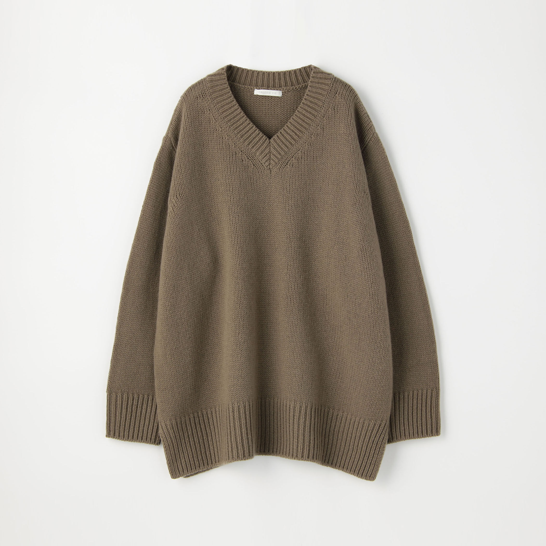 〈タイムセール対象品〉ファインウール Vネックプルオーバー
