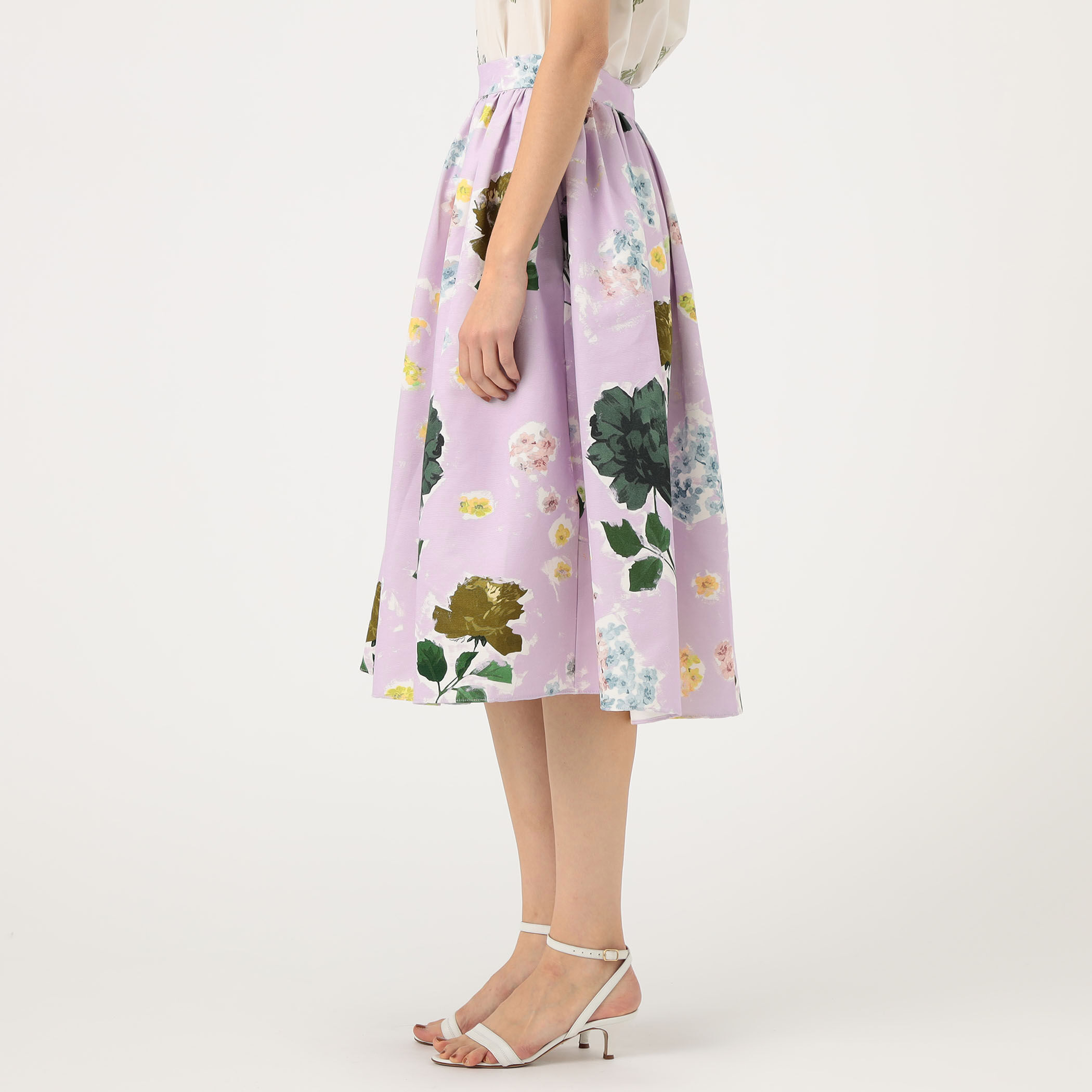 ERDEM GATHERED MIDI スカート｜トゥモローランド 公式サイト