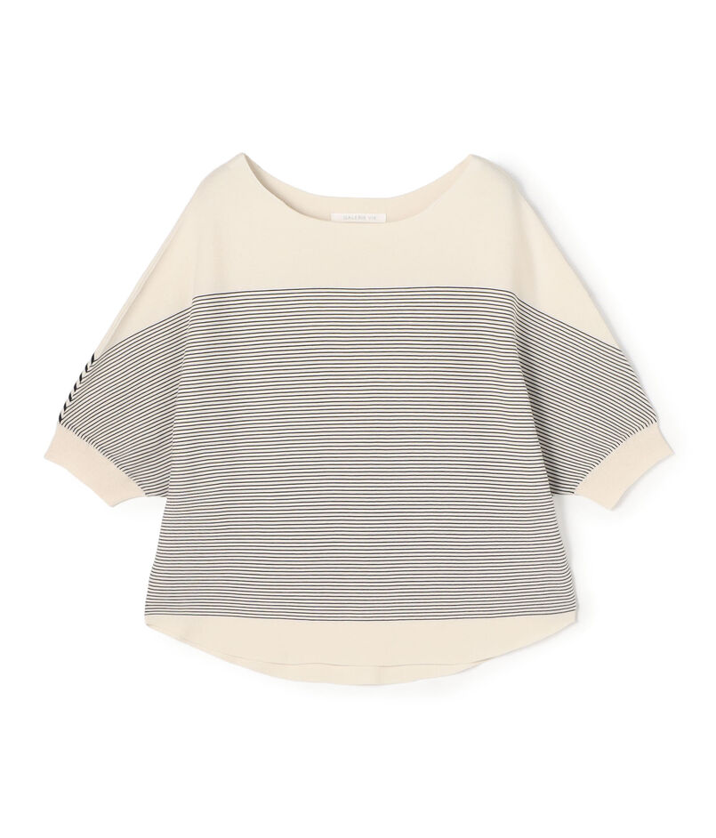 クレープコットンガーター ドルマンスリーブプルオーバー