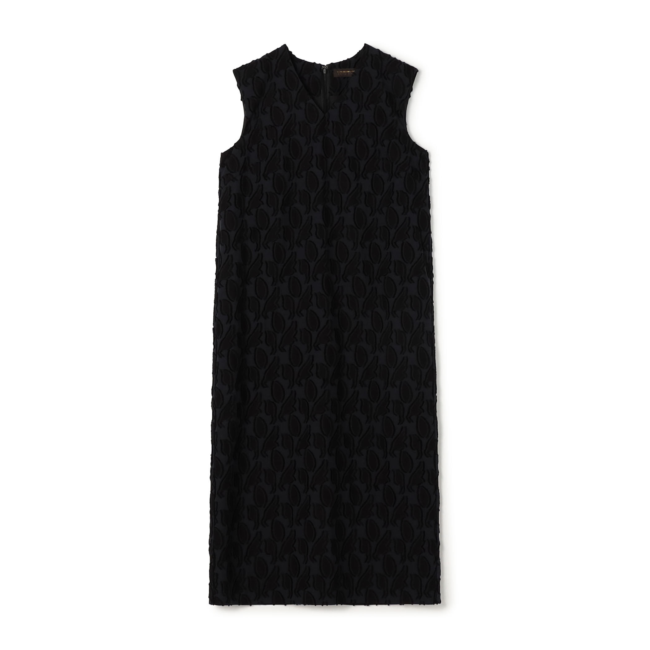 シャイニーカットジャカード Vネックワンピース｜トゥモローランド