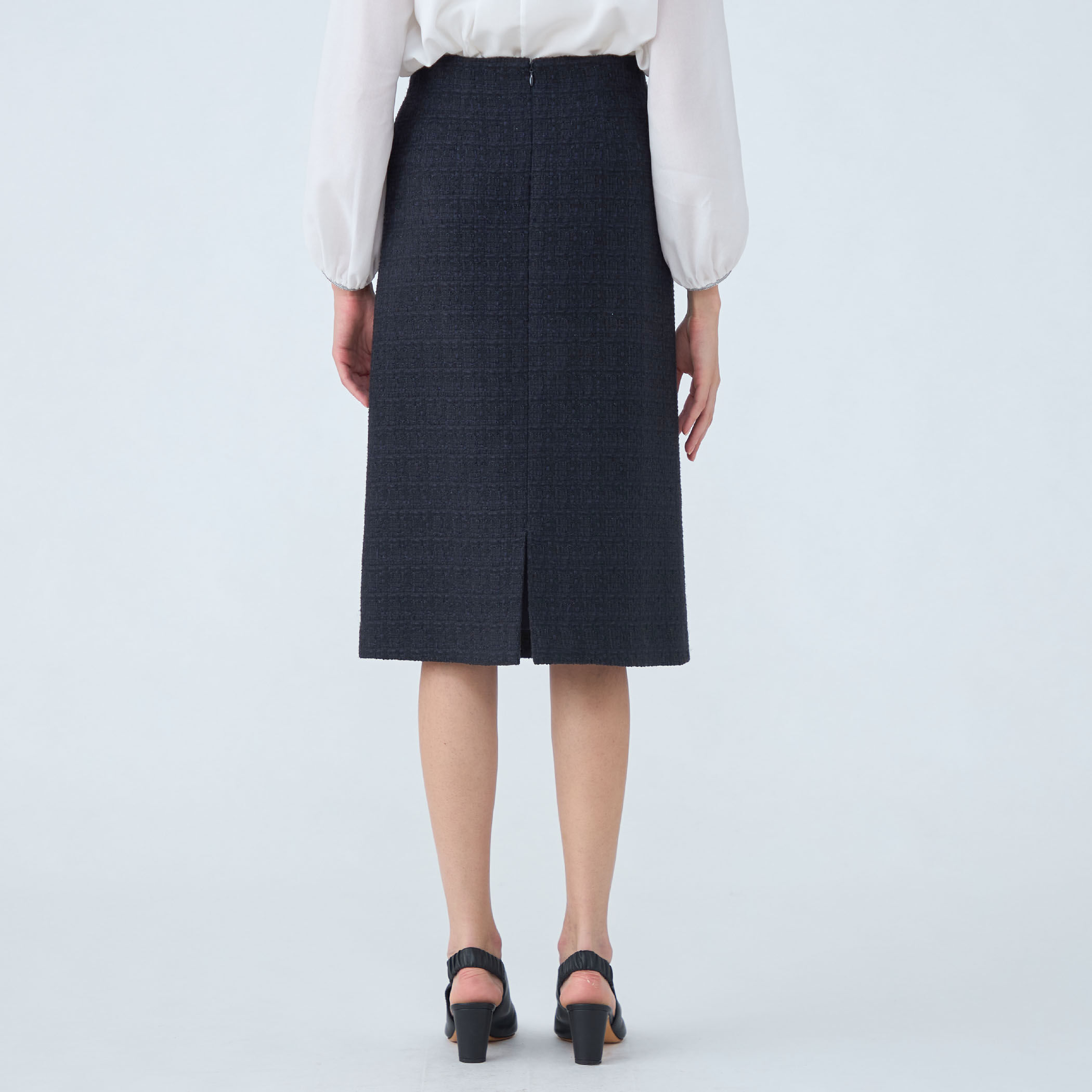 ラメミックスツイード プレーンタイトスカート｜トゥモローランド 公式通販