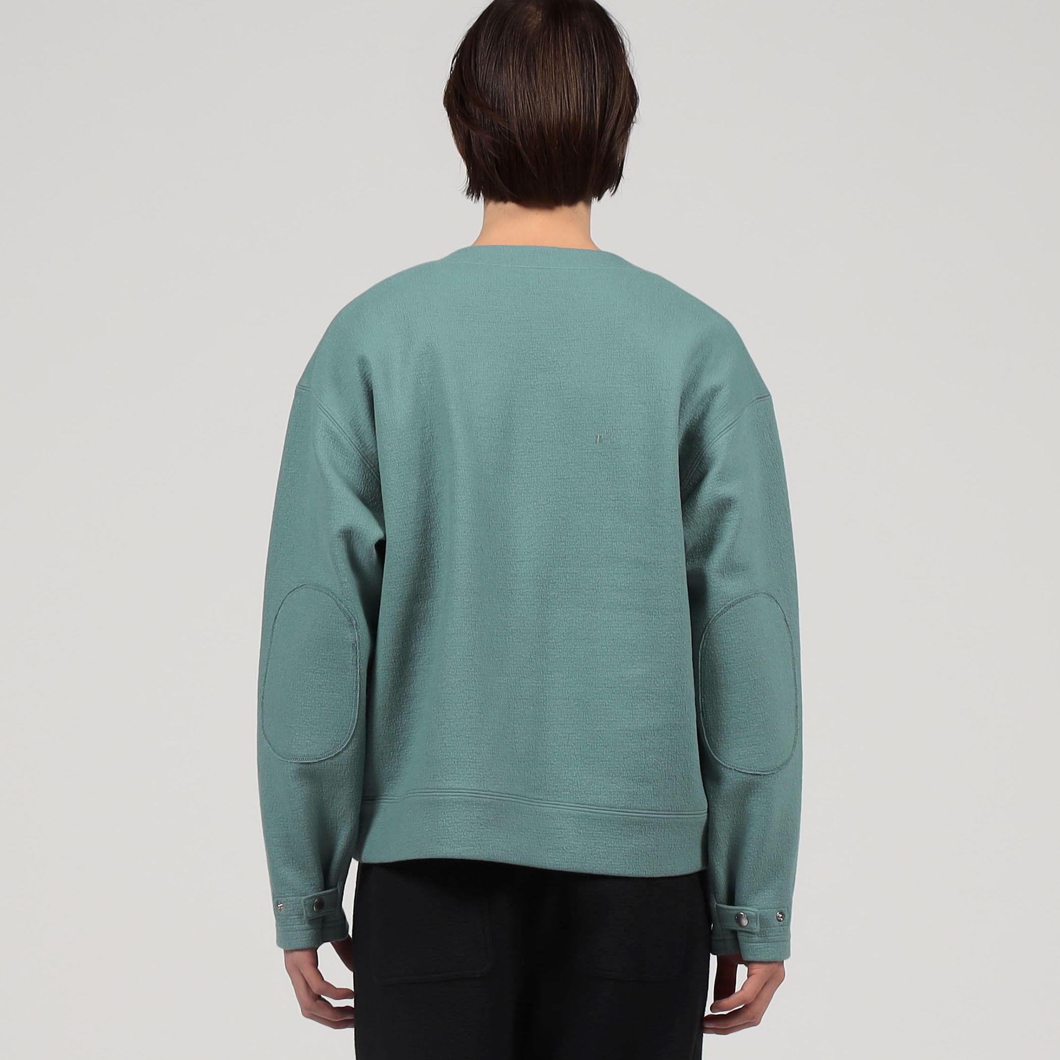 CABaN ウールコットンダブルフェイスプルオーバー CABaN ウールコットンダブルフェイス クルーネックプルオーバー