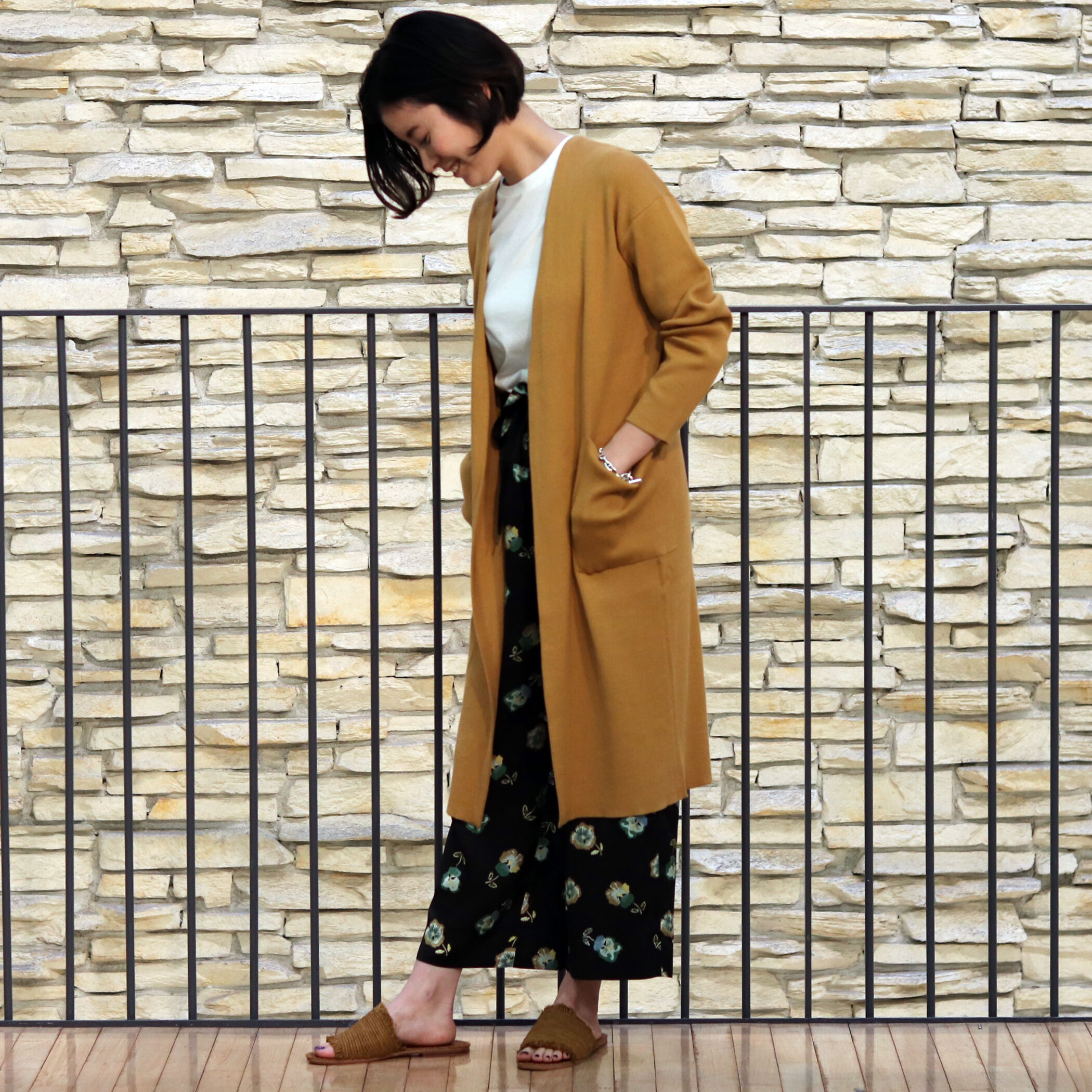 コットンリブ ロングカーディガン｜トゥモローランド 公式通販