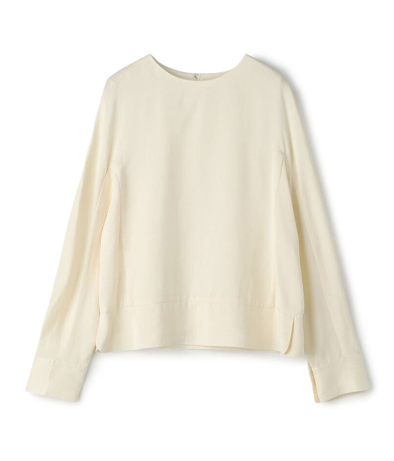 レーヨンサテン クルーネックプルオーバー