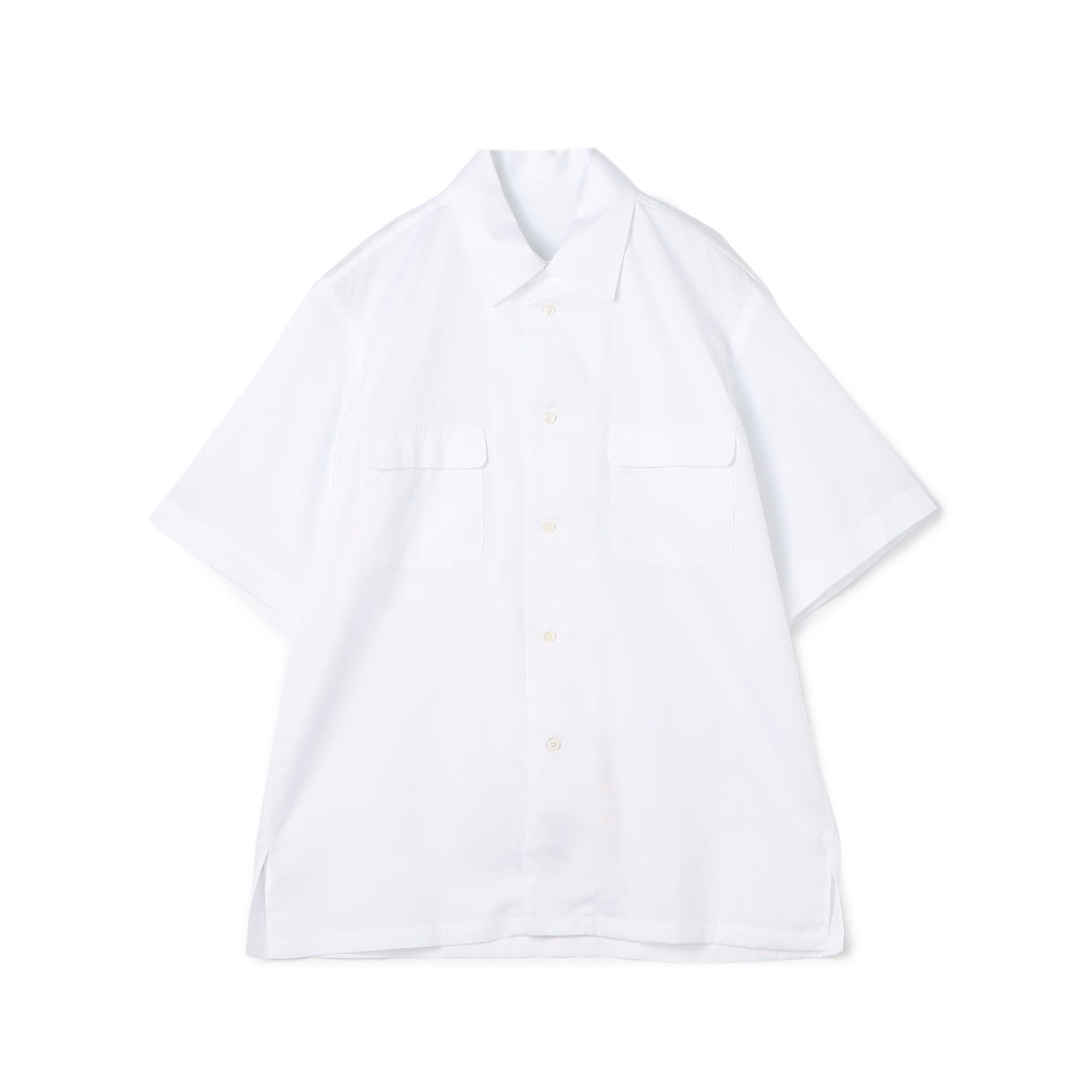 新品 140/2コットンピケ ワンナップカラーシャツ ショートスリーブ トップス