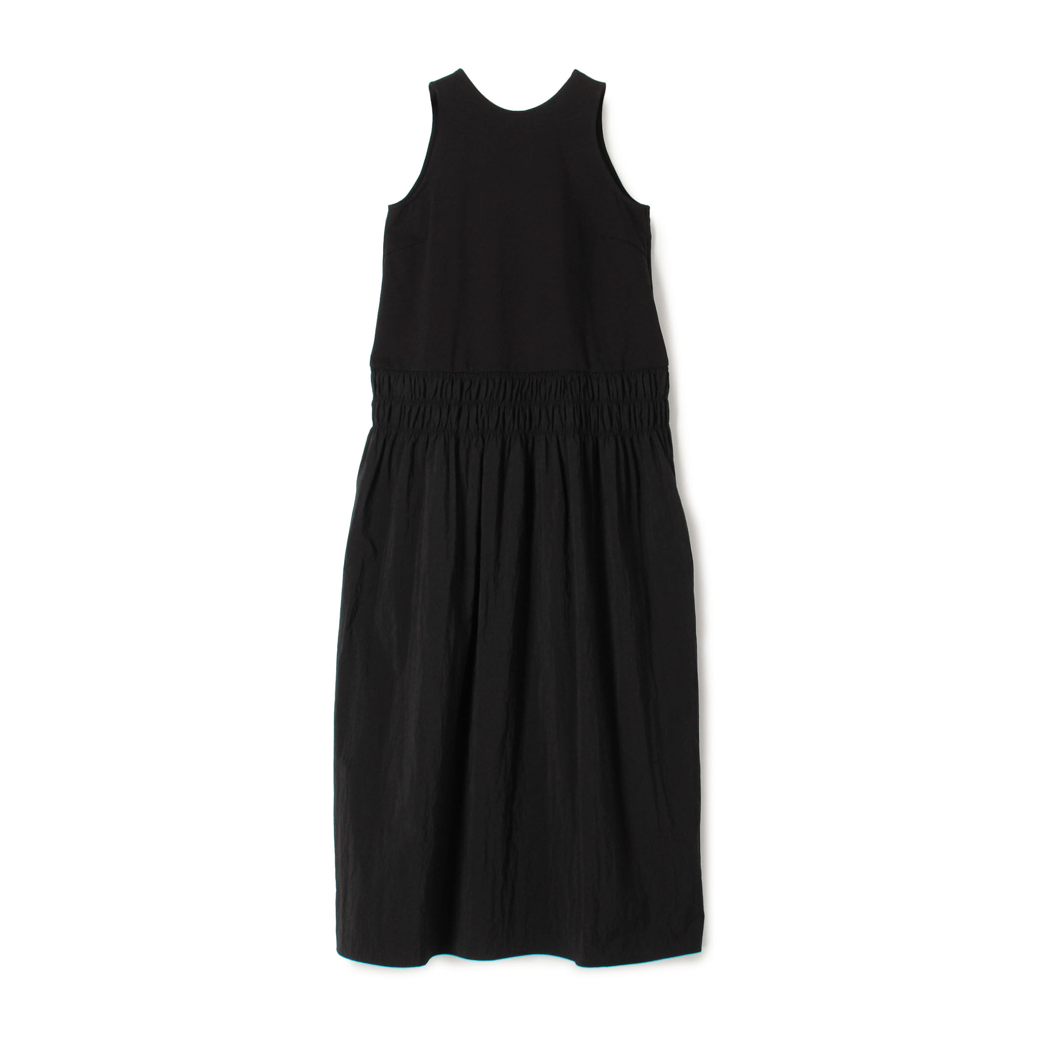 マテリアルコンビ ギャザーマキシワンピース｜トゥモローランド 公式通販