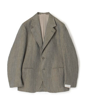 【別注】De Petrillo CUMA リネンヘリンボーン シングルブレステッド3Bジャケット