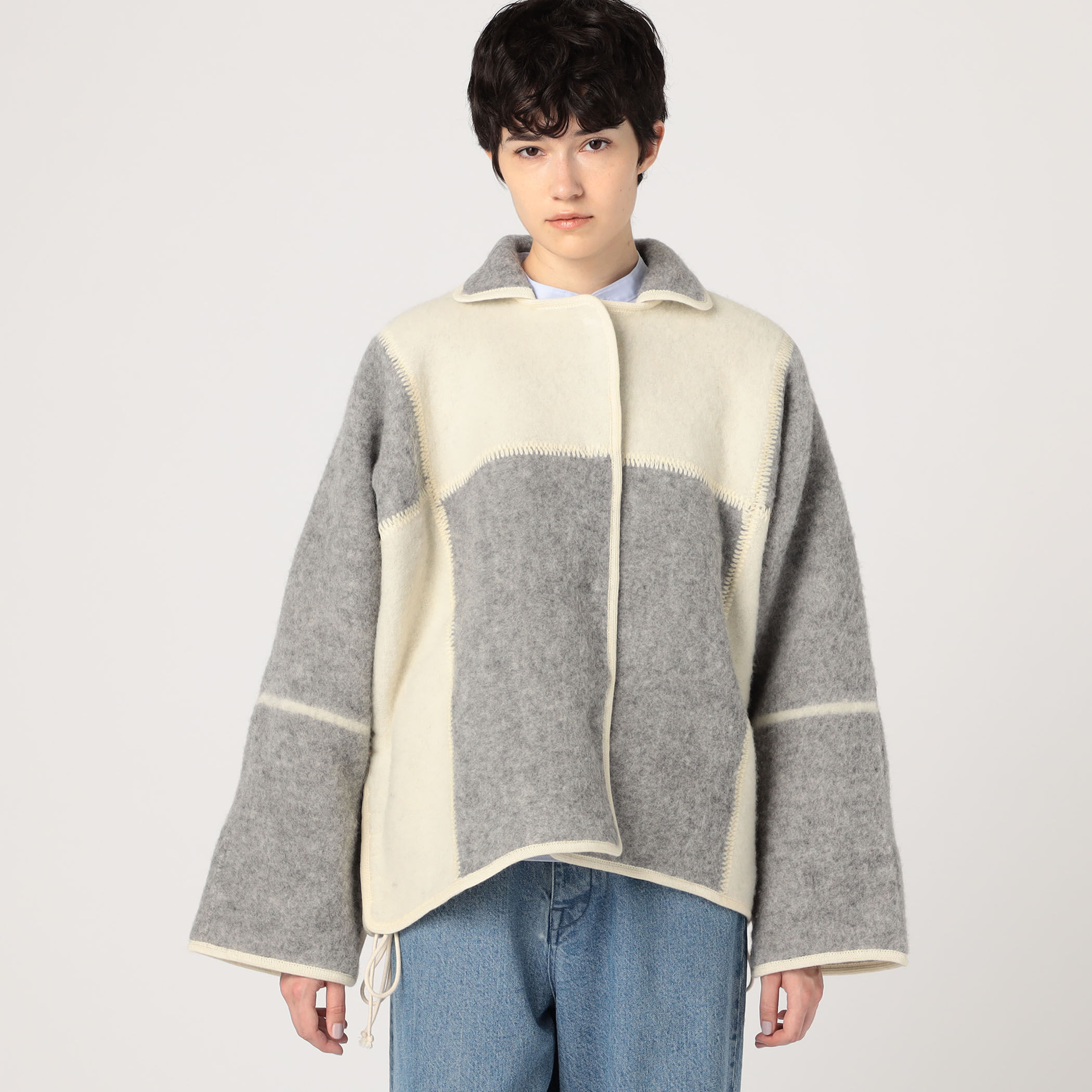 定価38200円 エリザベスストレイ　PEDERSEN KNIT パンツ Elisabeth Stray Pedersen PLEED ジャケット｜トゥモローランド