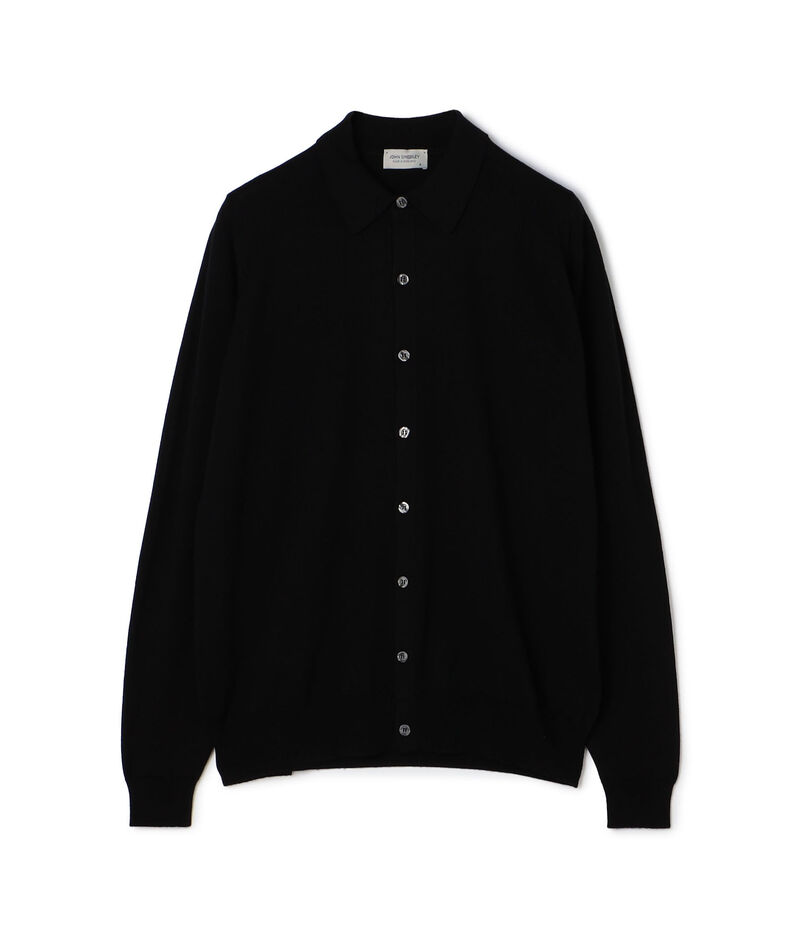 JOHN SMEDLEY 24G EASY FIT ウール ニットシャツ TIBOR
