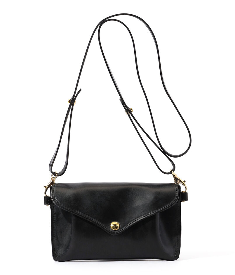 【別注】GLENROYAL MEDIUM PURSE WITH STRAP ブライドルレザー ショルダーミニバッグ