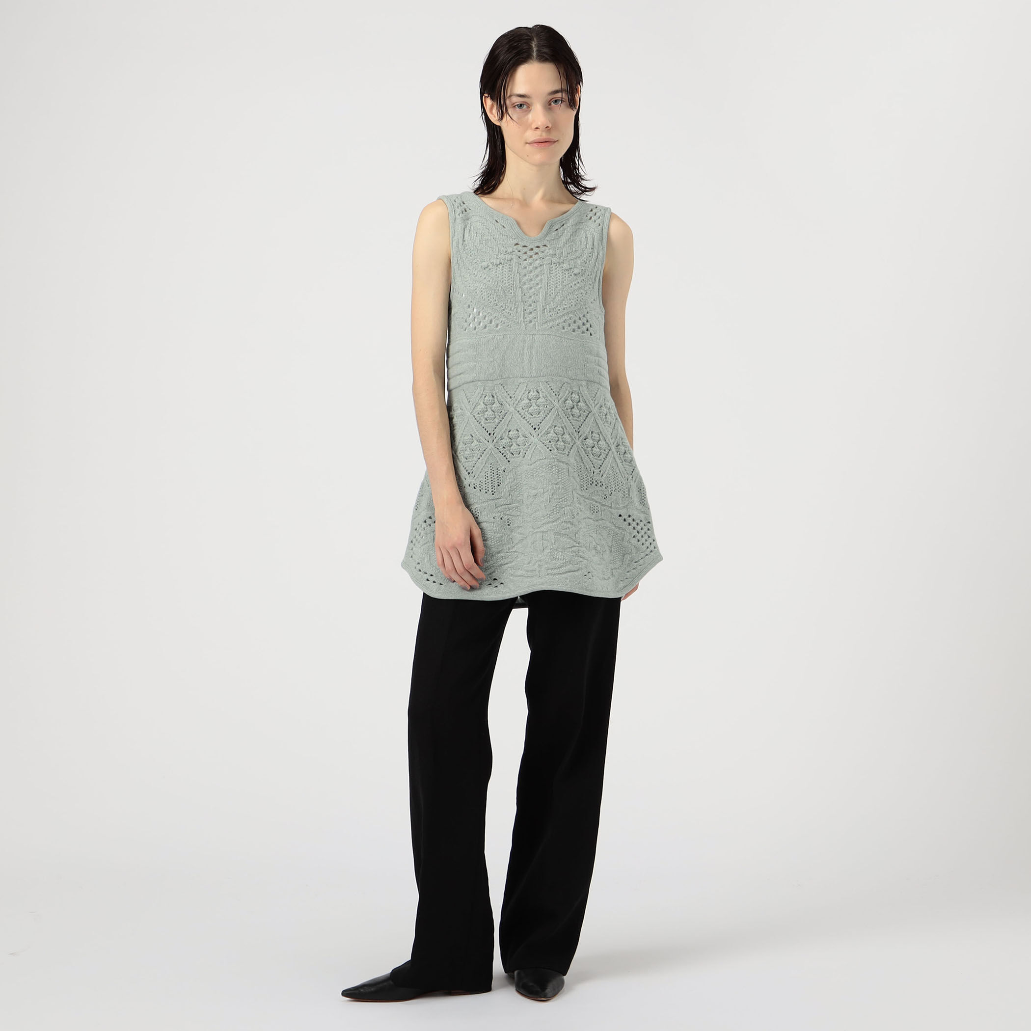 Mame Kurogouchi◇マルチパターンローゲージニット size2 Mame