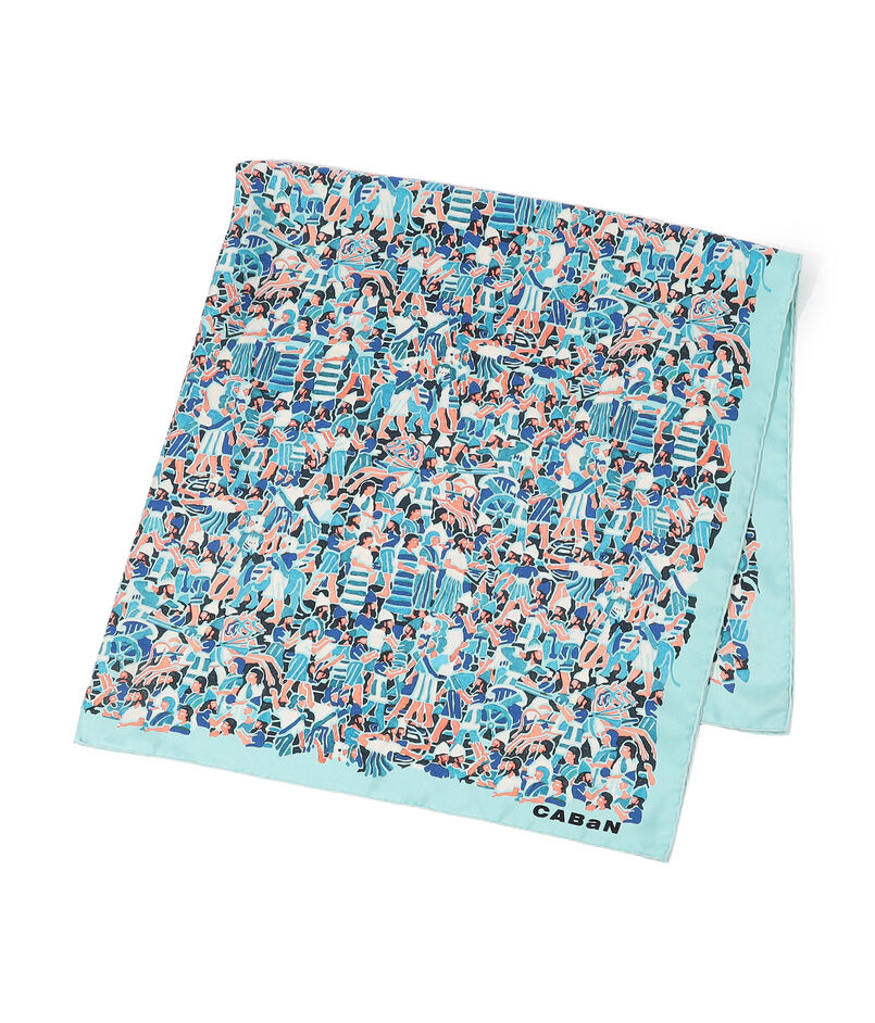 Festival シルクプリントスカーフ