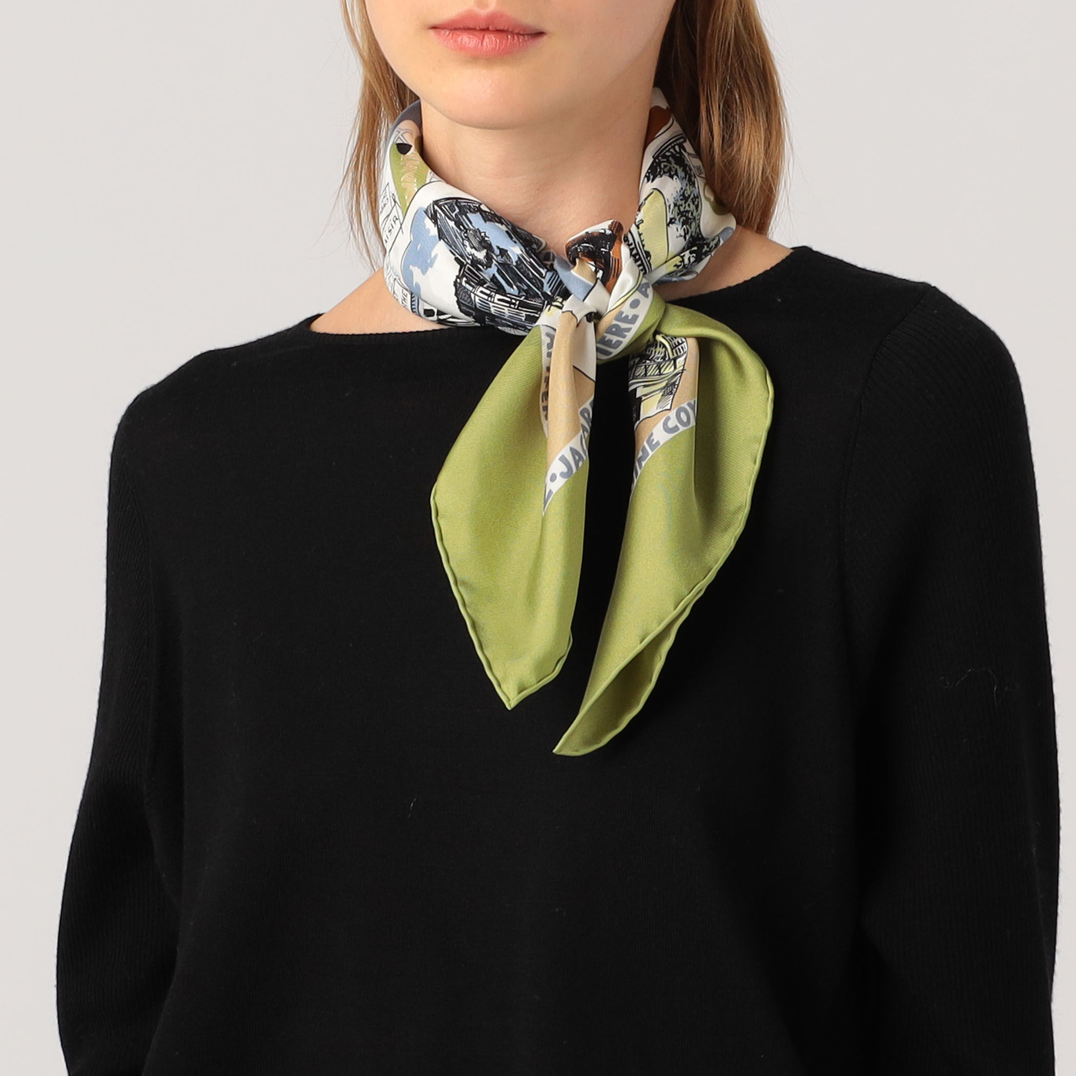 Atelier TOMORROWLAND CITY MAP シルクスカーフ｜トゥモローランド