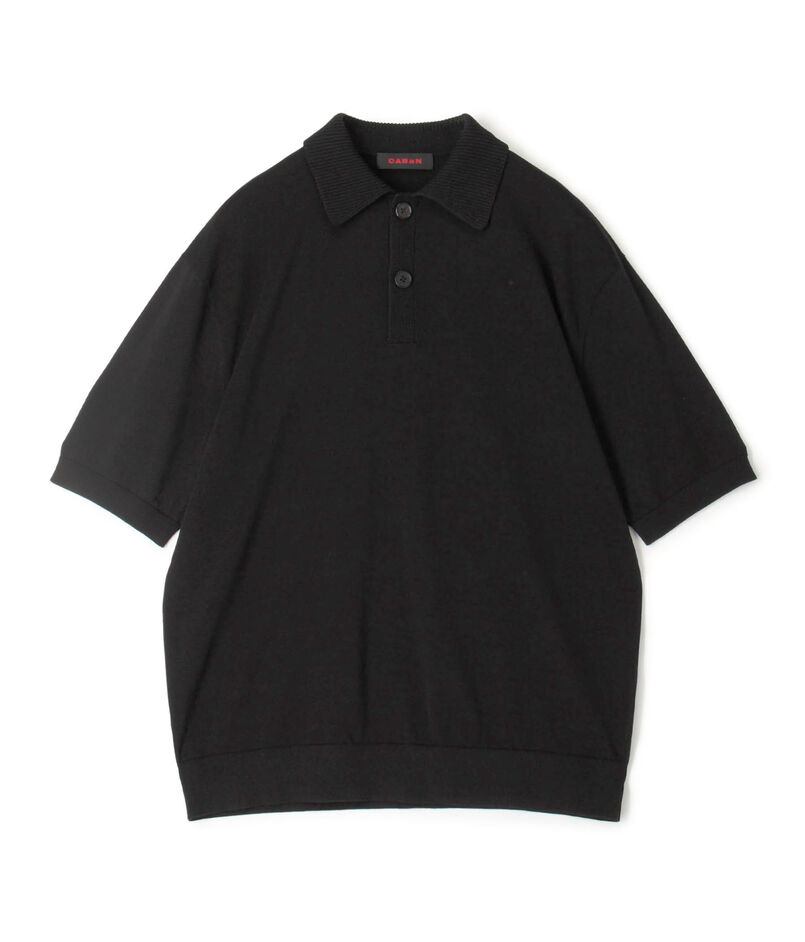 コットン ポロニットプルオーバー