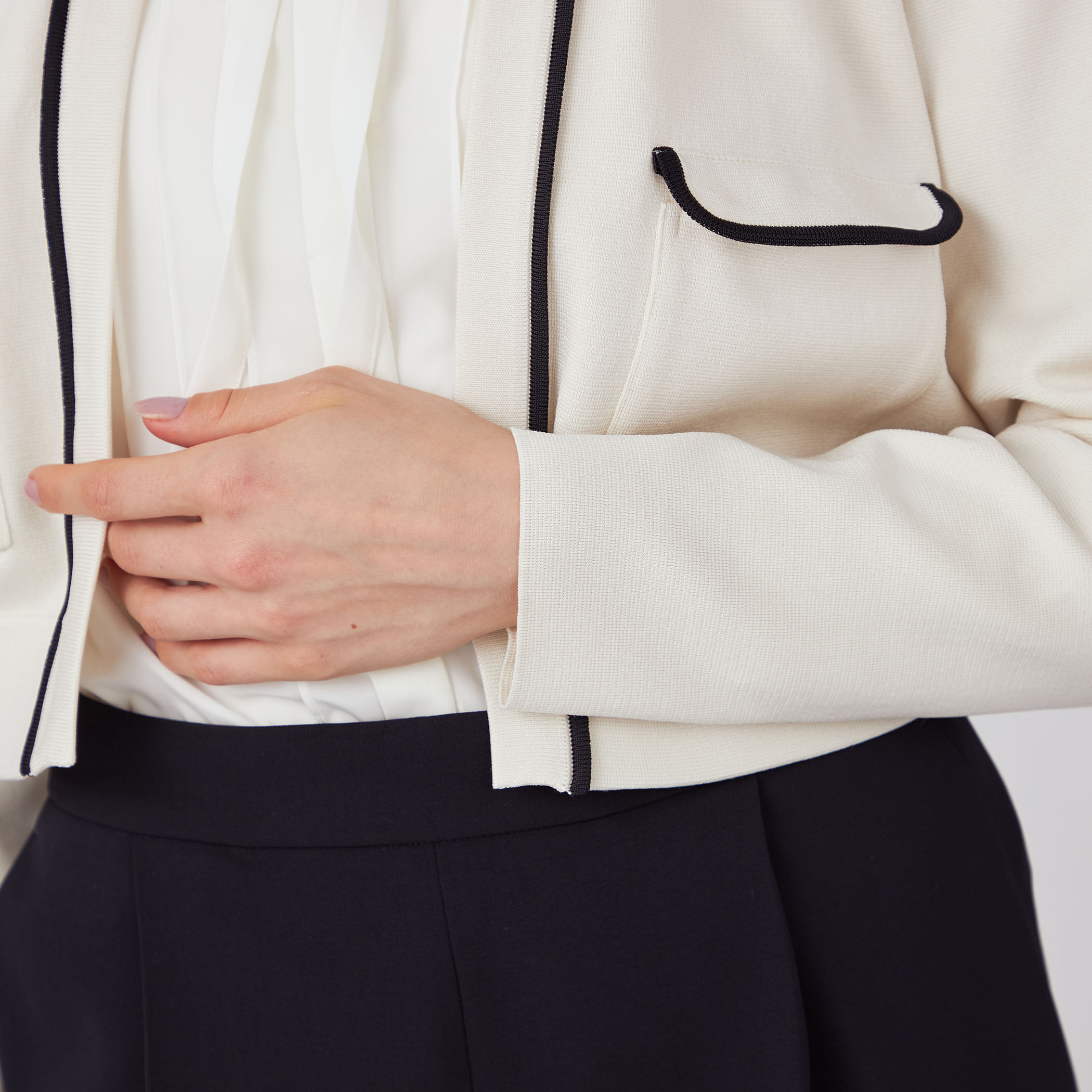 ミラノリブ クルーネックカーディガン｜トゥモローランド 公式通販