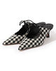 【別注】HENRI EN VARGO THELMA gingham ミュール