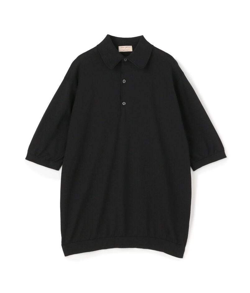 【WEB先行予約・別注】JOHN SMEDLEY コットン ポロカラーニット