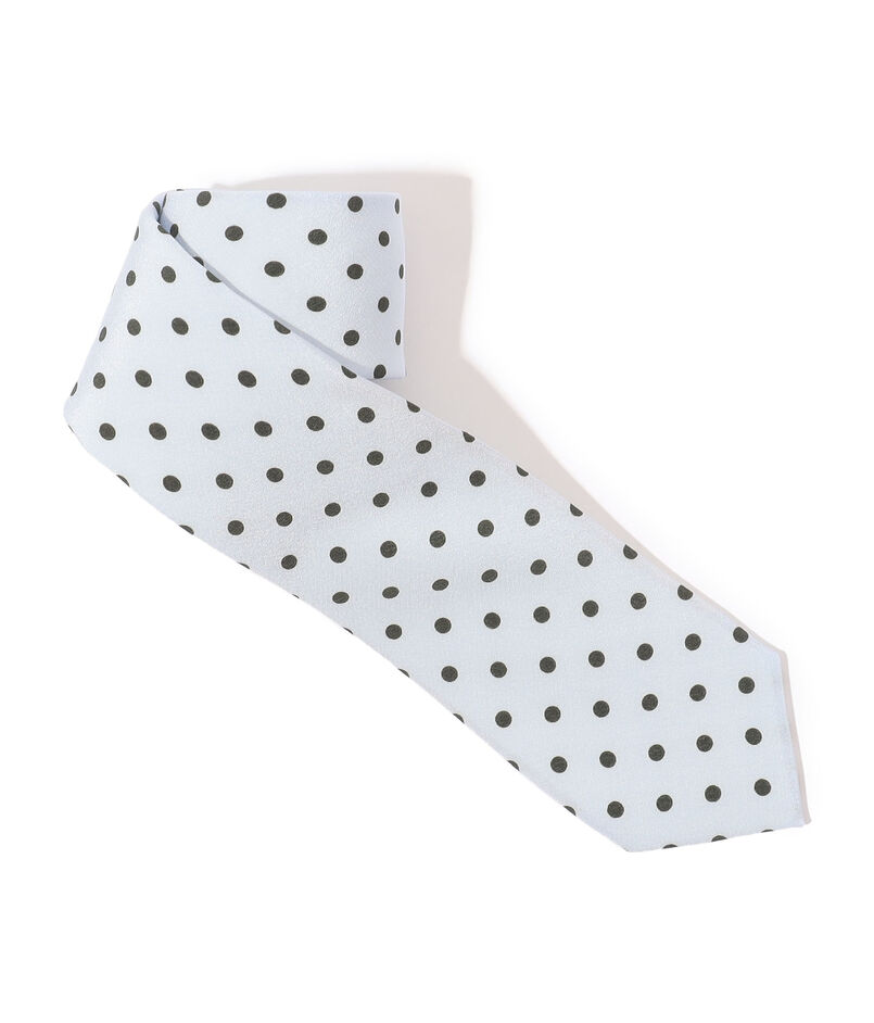 MAISON et VOYAGE シルクプリント 4mmドット ナロータイ